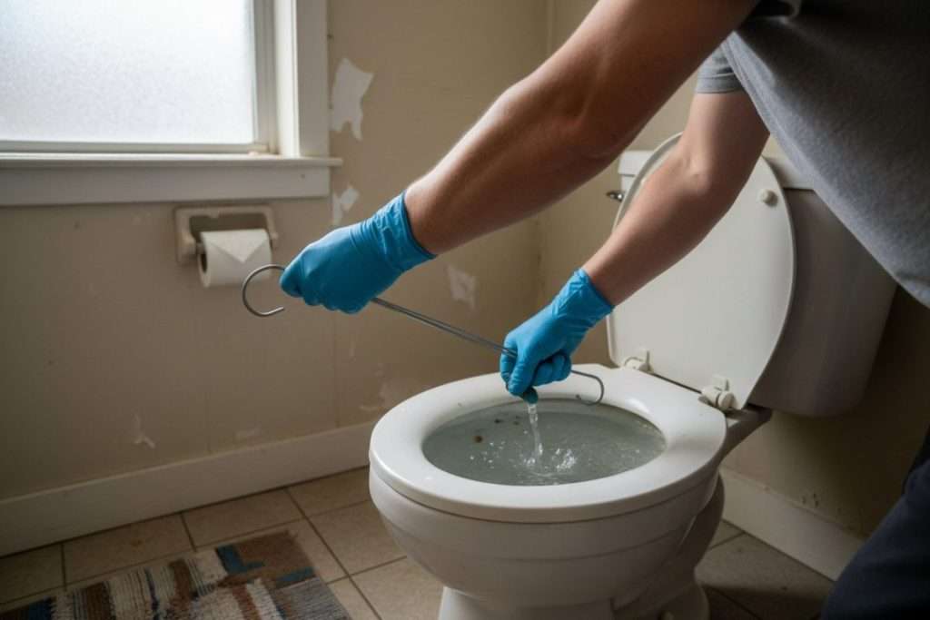 Comment déboucher des toilettes sans ventouse ?