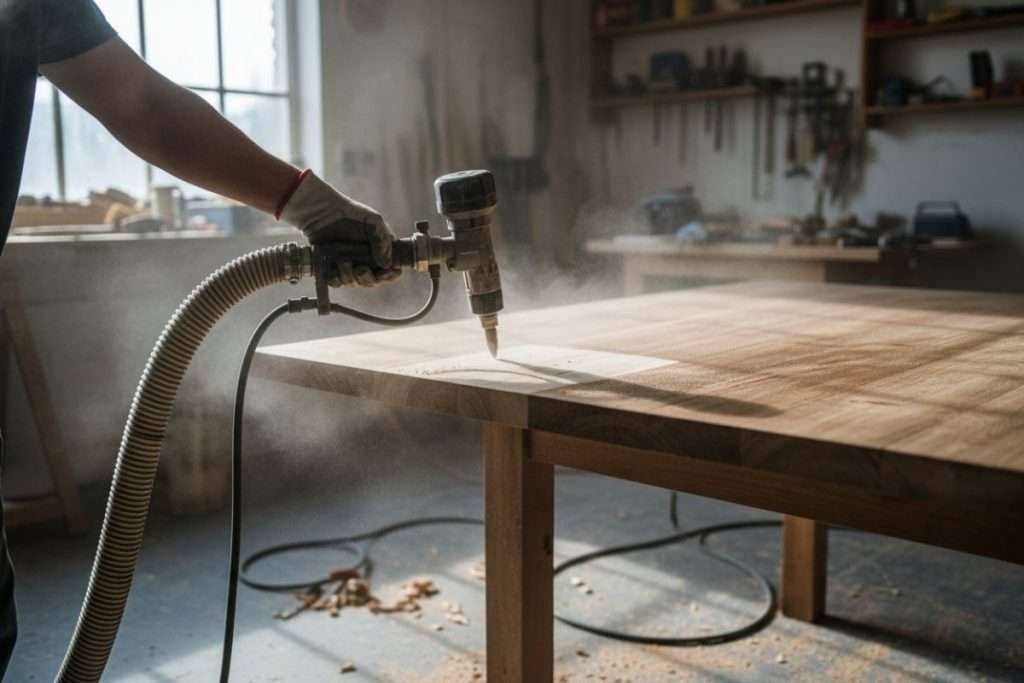 Sabler un meuble en bois : guide vers l’aérogommage