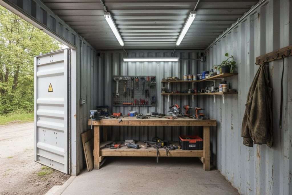 Aménagement container atelier : créer un espace sur mesure