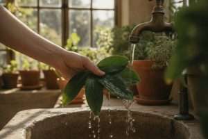 Faut-il rincer le savon noir appliqué sur les plantes ?